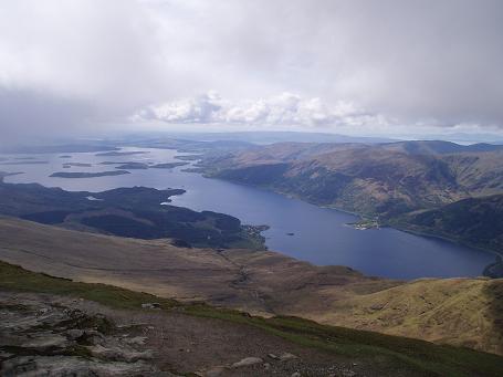 Uitzicht vanaf de Ben Lomond